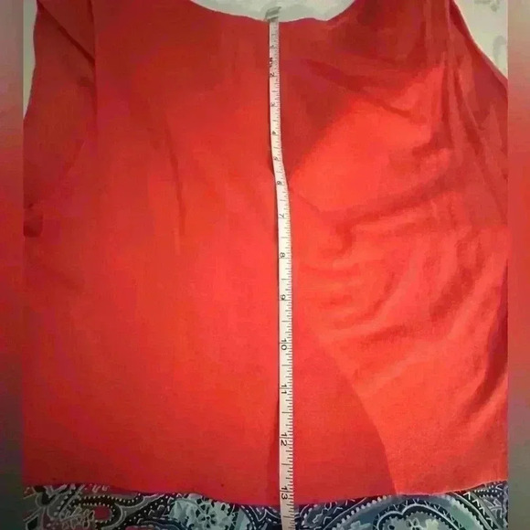 Gorgeous Sleeveless Maxi Dress in Coral and Paisley - Picture 14 of 14